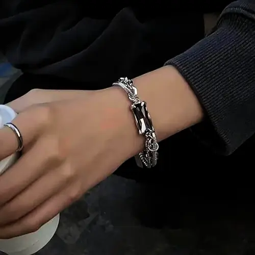 Pulseira Unissex em Aço Inoxidável